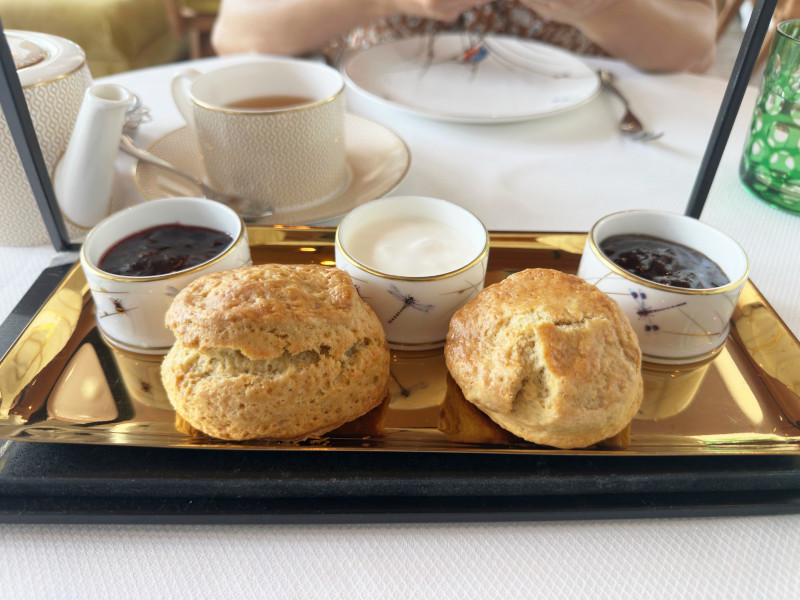 Scones during Afternoon Tea at Salt & The Cellar in Kissimmee, Florida.